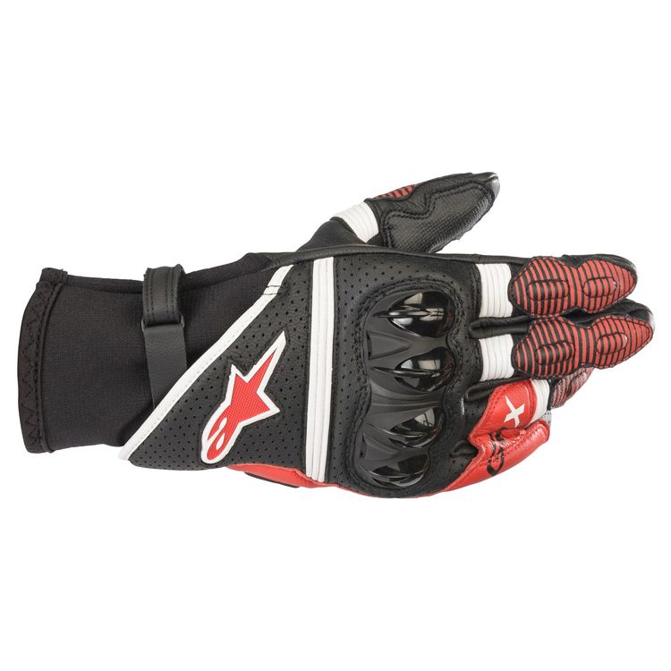 Alpinestars GP-X V2 Leather Gloves - Black/White - Get
