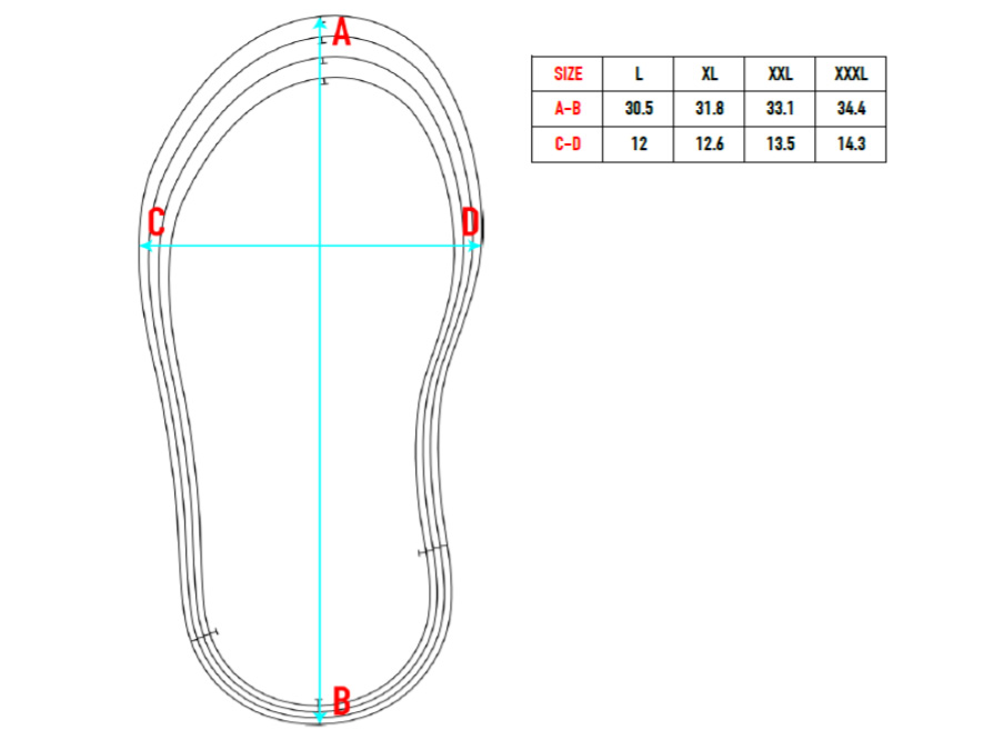 Hevik Shoe Cover size chart Singapore Racing World