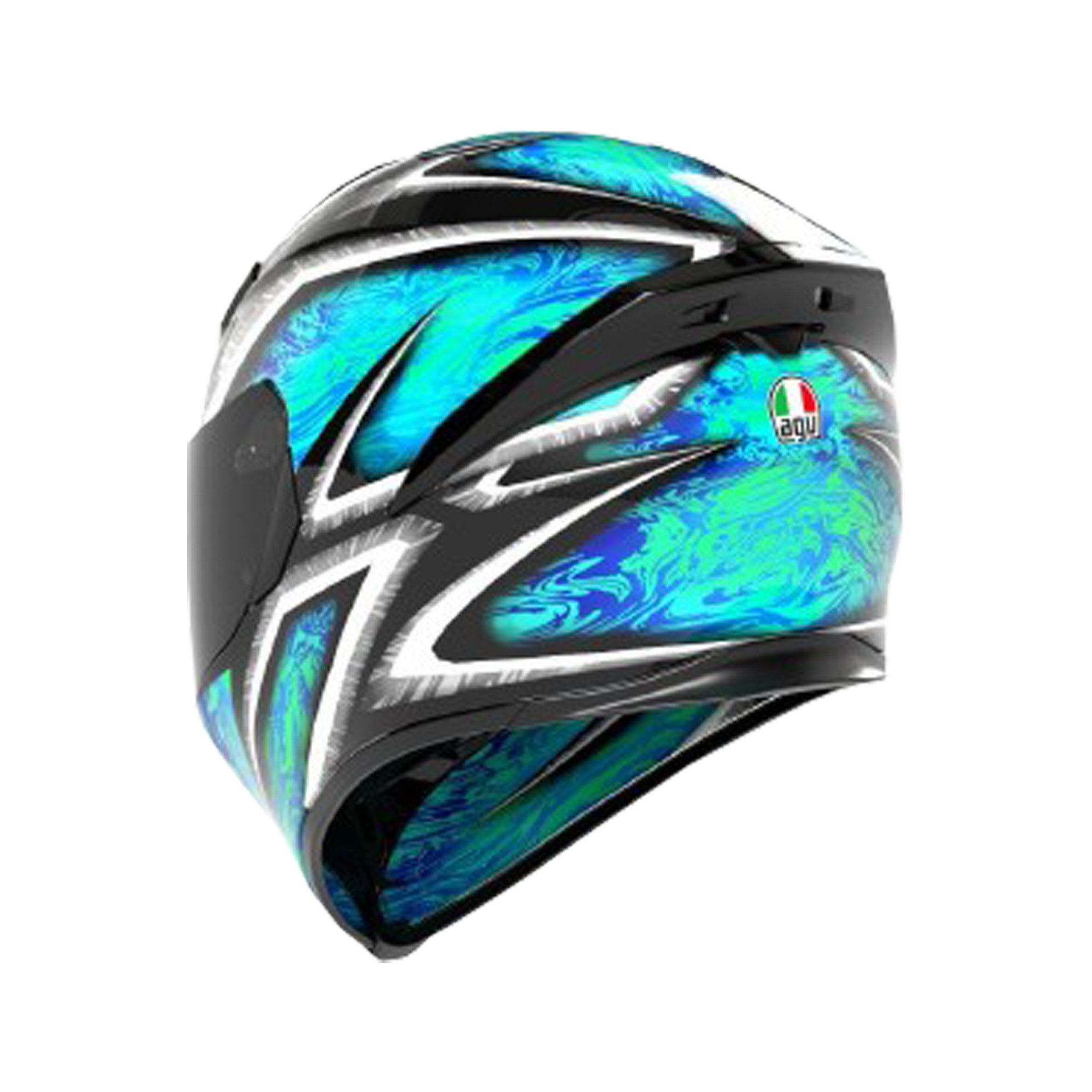 AGV フルフェイスヘルメット 青/緑 AGV フルフェイスヘルメット 青/緑