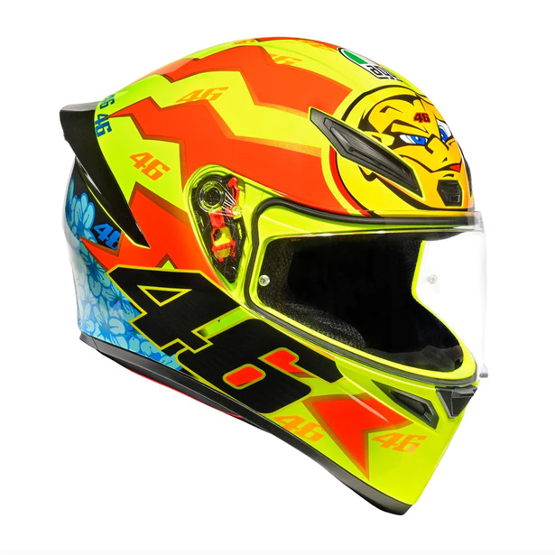 AGV K1 S Top Rossi 2001 Helmet Asian fit FREE SENA 3S PLUS HEADSET HEVIK HELMET BAG Singapore Racing World