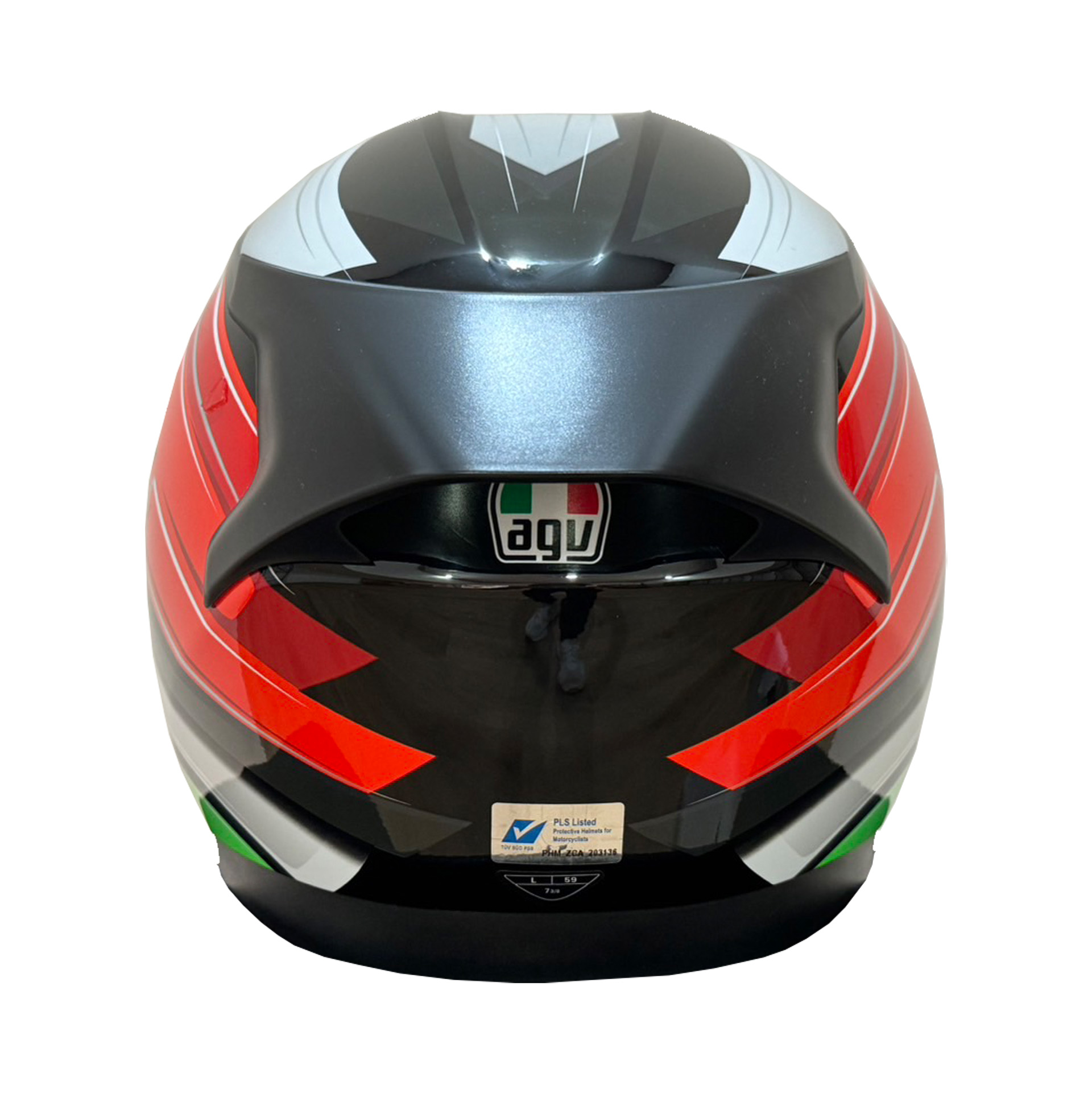 セキュリティ・セーフティ AGV K3 Asian Fit - WING BLACK/ITALY