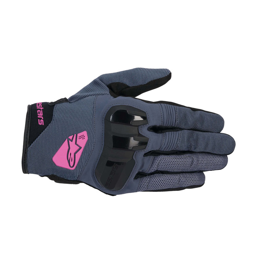 Alpinestars Chrome Gloves Women Asphalt Black Purple (1) copy